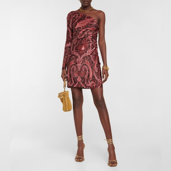 Etro Dresses & Skirts - Etro Paisley Print One Shoulder Dress